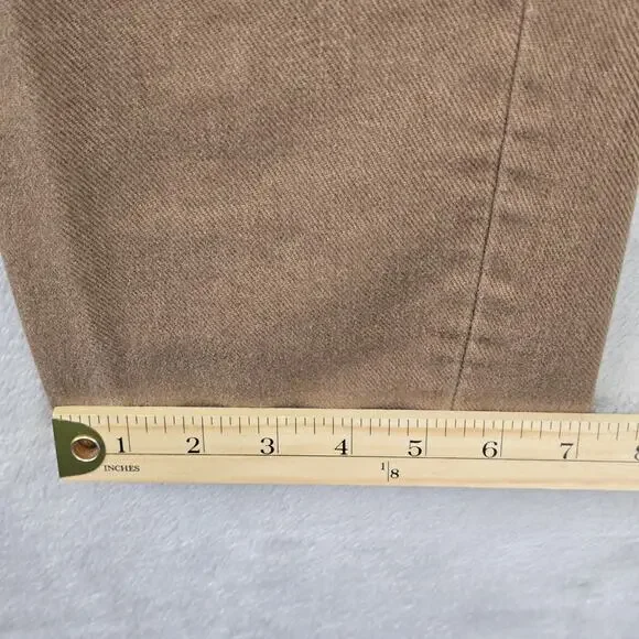 VTG Levis 501 Jeans Mens 28x27 Brown Button Fly Straight Leg USA Tag 30x30 Y2K - Picture 12 of 14